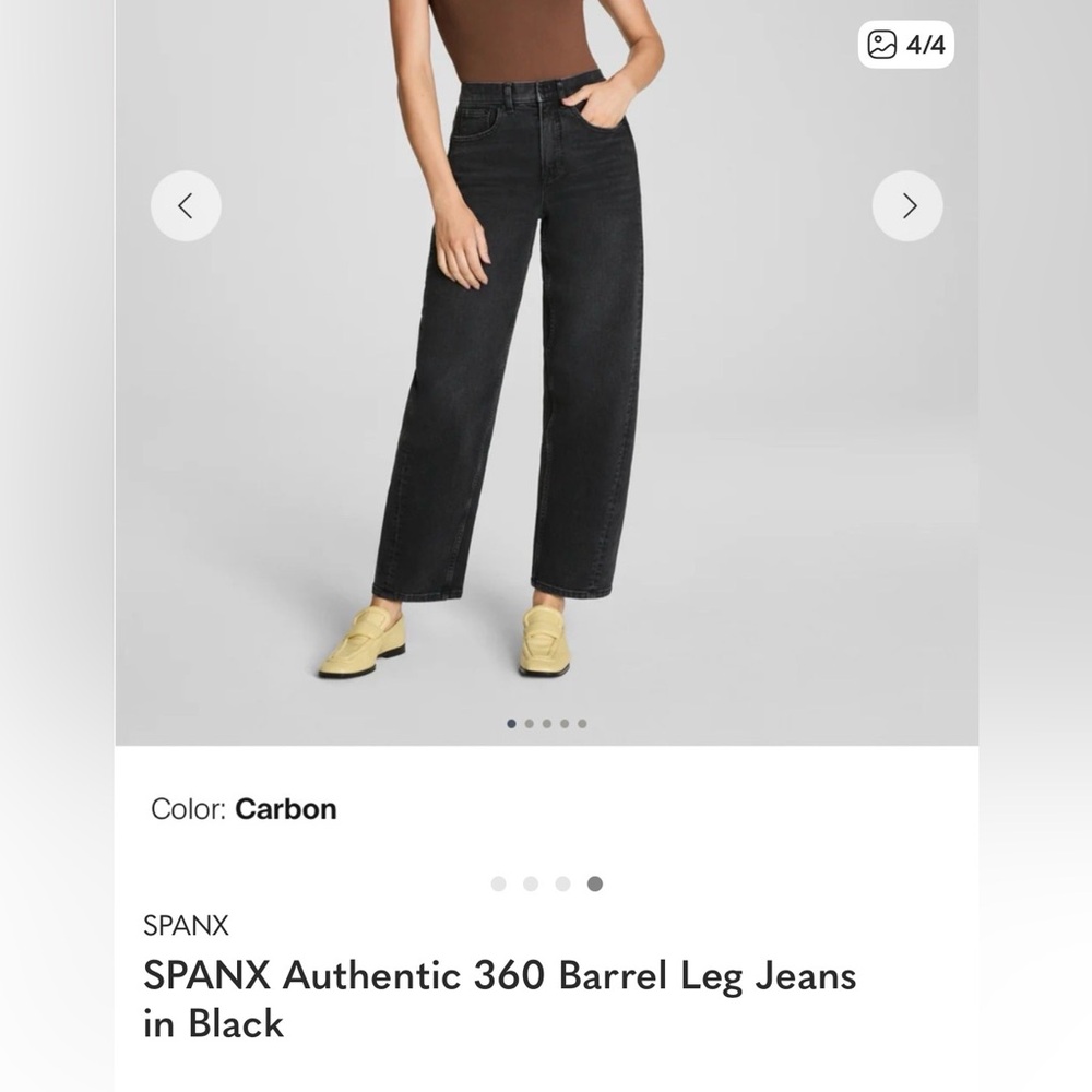 SPANX Women's Carbon barrel Leg Jeans